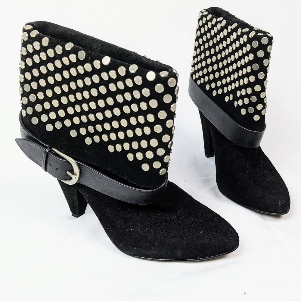 Studded Heeled Boots 9.5 SEE DESCRIPTION - Picture 4 of 11